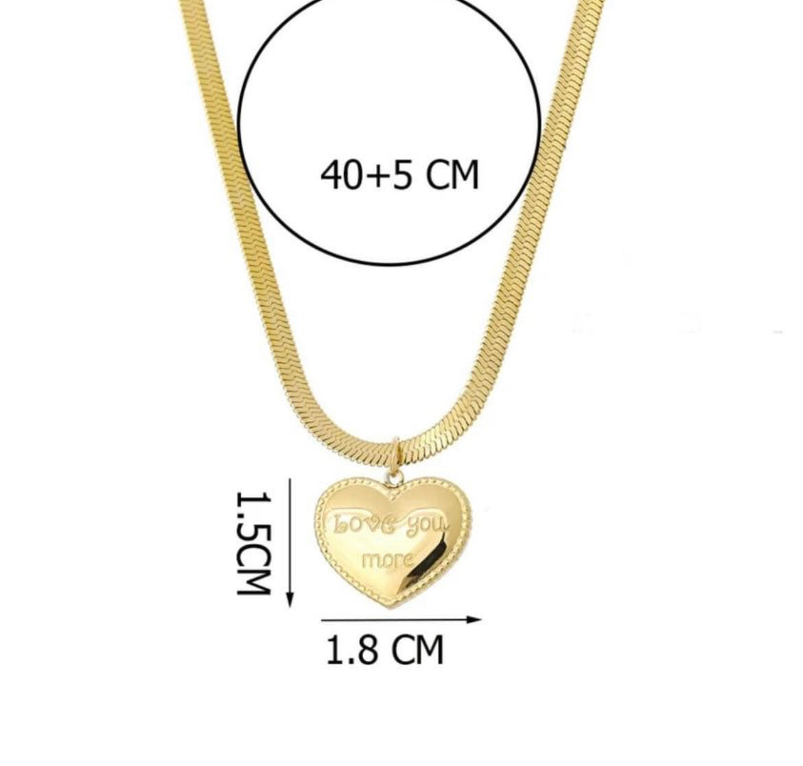 'Love You More' Pendant Necklace