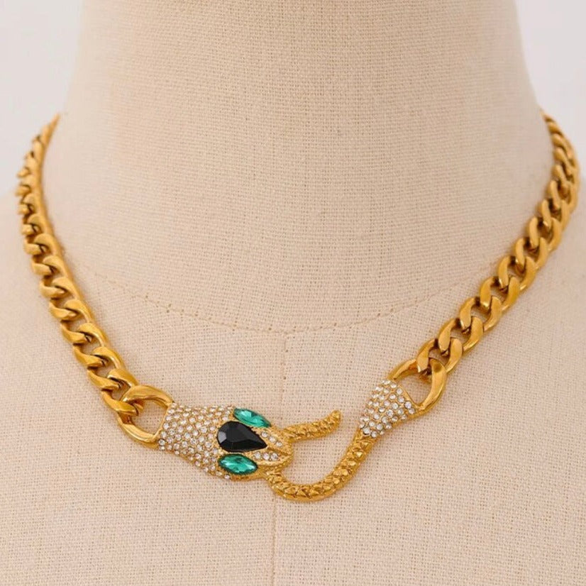 Emerald Panther Necklace